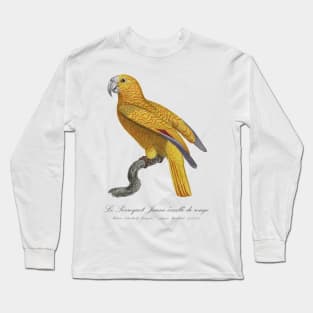 Le Perroquet Jaune Ecaille de Rouge Parrot - 19th century Jacques Barraband Illustration Long Sleeve T-Shirt